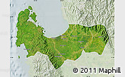 Satellite Map of Pangasinan, lighten