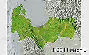 Satellite Map of Pangasinan, lighten, semi-desaturated