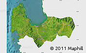 Satellite Map of Pangasinan, single color outside