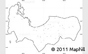 Blank Simple Map of Pangasinan, cropped outside, no labels