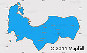 Political Simple Map of Pangasinan, cropped outside