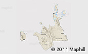 Shaded Relief 3D Map of Region 10, cropped outside