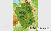Satellite Map of Bukidnon, physical outside