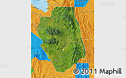 Satellite Map of Bukidnon, political outside