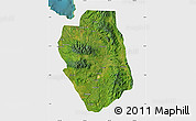 Satellite Map of Bukidnon, single color outside