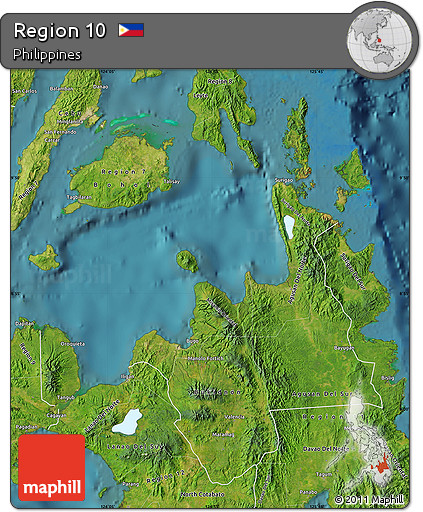 Satellite Map of Region 10