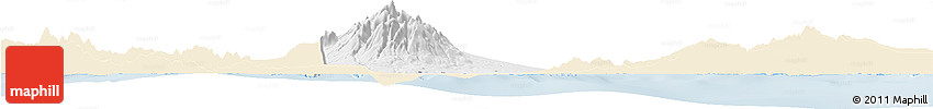 Classic Style Horizon Map of Misamis Occidental, single color outside
