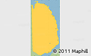 Savanna Style Simple Map of Misamis Occidental, single color outside