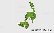Satellite 3D Map of Region 11, cropped outside