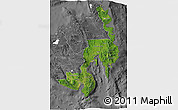 Satellite 3D Map of Region 11, desaturated