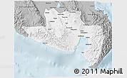 Gray 3D Map of South Cotabato