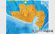 Political 3D Map of South Cotabato