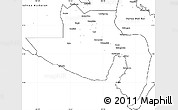 Blank Simple Map of South Cotabato