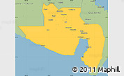 Savanna Style Simple Map of South Cotabato