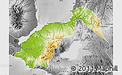 Physical Map of Lanao Del Norte, desaturated