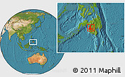 Satellite Location Map of Maguindanao