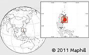 Blank Location Map of Isabela, highlighted country, highlighted parent region