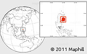 Blank Location Map of Isabela, highlighted parent region