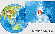 Physical Location Map of Nueva Vizcaya, highlighted country