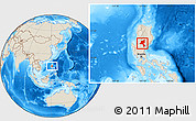 Shaded Relief Location Map of Nueva Vizcaya