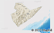 Shaded Relief 3D Map of Quirino, single color outside