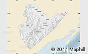 Classic Style Map of Quirino, single color outside
