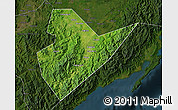 Satellite Map of Quirino, darken