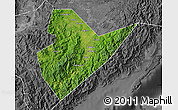 Satellite Map of Quirino, desaturated