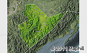 Satellite Map of Quirino, semi-desaturated