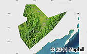 Satellite Map of Quirino, single color outside