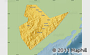 Savanna Style Map of Quirino, single color outside