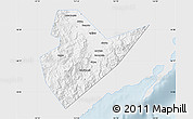 Silver Style Map of Quirino, single color outside