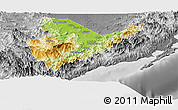 Physical Panoramic Map of Quirino, desaturated