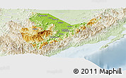 Physical Panoramic Map of Quirino, lighten