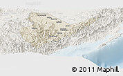 Shaded Relief Panoramic Map of Quirino, lighten
