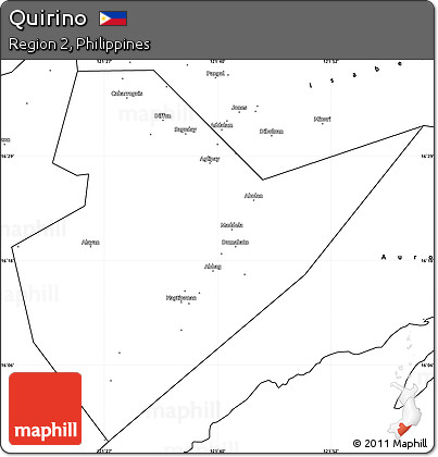 Blank Simple Map of Quirino