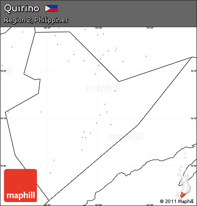 Blank Simple Map of Quirino, no labels