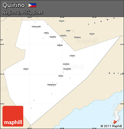 Classic Style Simple Map of Quirino