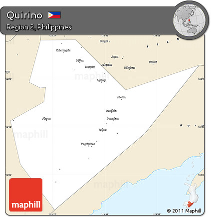 Classic Style Simple Map of Quirino