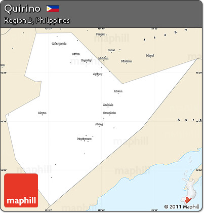 Classic Style Simple Map of Quirino