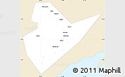 Classic Style Simple Map of Quirino, single color outside
