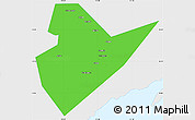 Political Simple Map of Quirino, single color outside