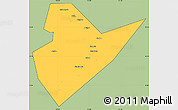 Savanna Style Simple Map of Quirino, cropped outside