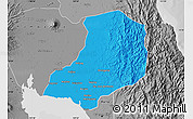Political Map of Bulacan, desaturated