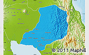 Political Map of Bulacan, physical outside