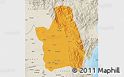 Political Map of Nueva Ecija, shaded relief outside