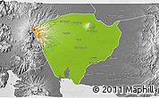 Physical 3D Map of Pampanga, desaturated