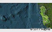 Satellite Map of Zambales, darken