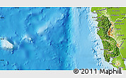 Satellite Map of Zambales, physical outside