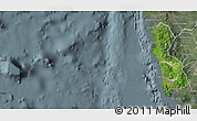 Satellite Map of Zambales, semi-desaturated